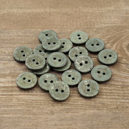 Пуговицы CONCEPT, размер 24, кокос, цвет COL.5 серо-голубой. Арт 1919H-024-COL.5