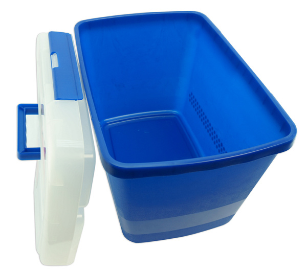 Контейнер с крышкой на защелке для хранения швейных принадлежностей. Арт MR4608.NAVY