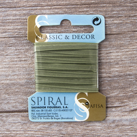 Лента для вышивания SAFISA на блистере, 4 мм, 5 м, цвет 26, болотный. Арт P111-4мм-26             