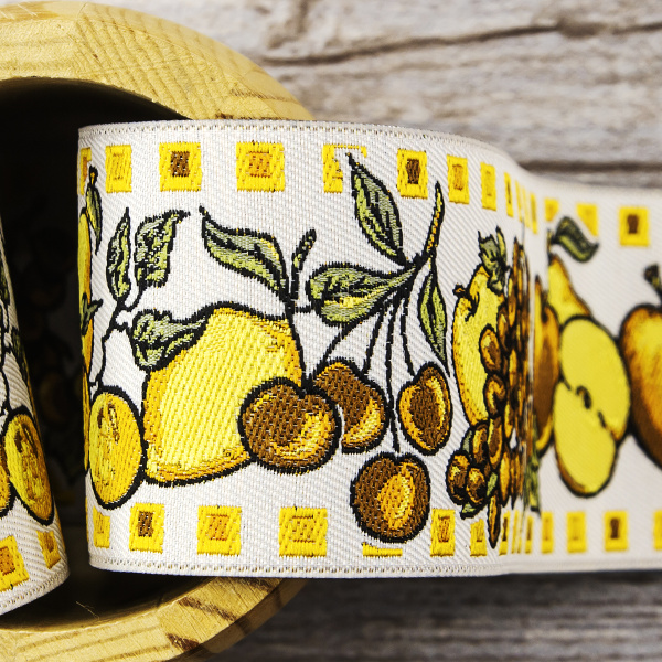 Лента жаккард SAFISA, 50 мм, 15 м, цвет 03. Арт 9120-50мм-03            