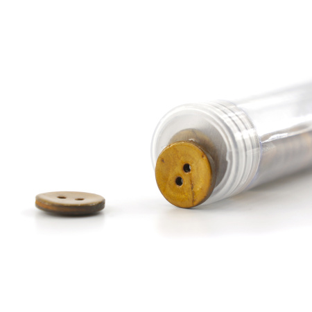 Пуговицы CONCEPT, размер 24, кокос, цвет COL.1 темно-желтый. Арт 1919H-024-COL.1