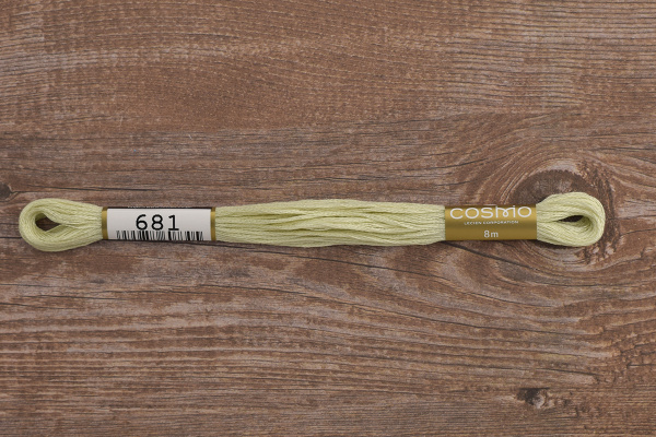 Мулине COSMO однотонный цвет  681   . Арт 25-6/681