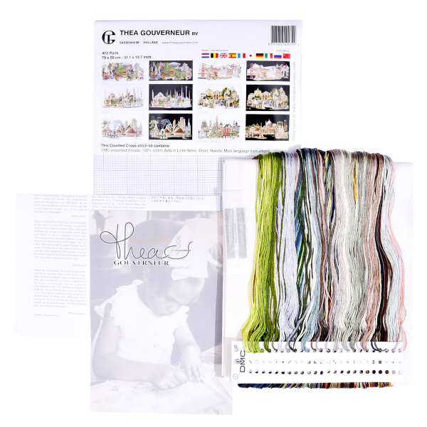 Набор для вышивания "Париж", канва лён 36 ct. Арт 472                     