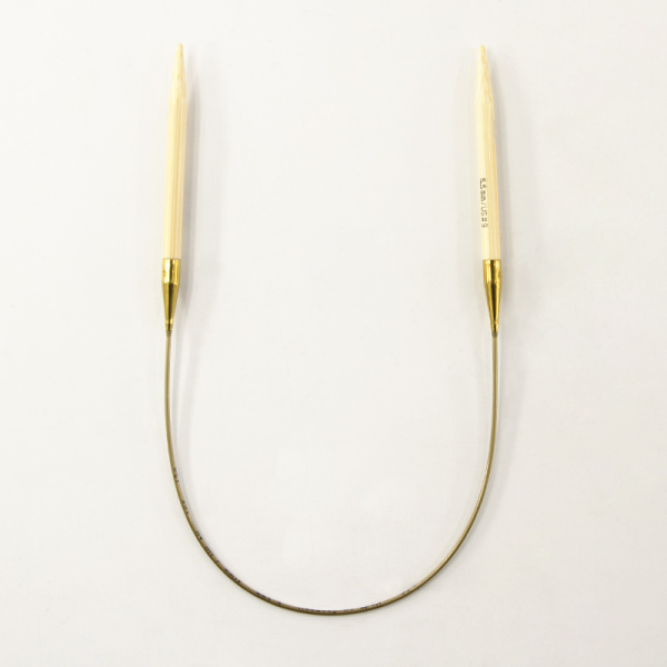 Спицы, круговые, бамбук addiNature BAMBOO №5,5, 40 см. Арт 555-7/5.5-40