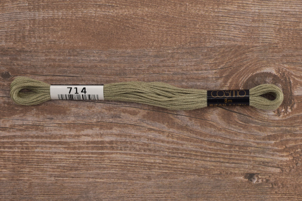 Мулине COSMO однотонный цвет  714       . Арт 25-6/714       