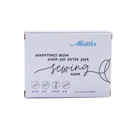 Набор с нитками для джинс DENIM DOC 75, 100 м  в подарочной упаковке, 4 катушки. Арт DE4DARK-KIT