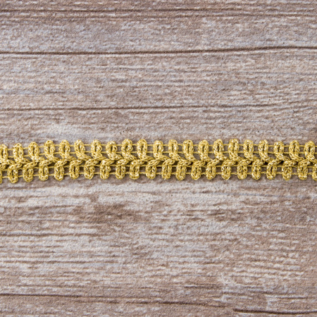 Тесьма SPIRAL ( SAFISA) тип отделочная, арт.25320-14 мм, 15 м, цвет 101, золотой. Арт 25320-14мм-101