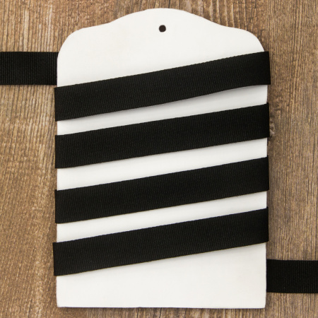 Лента репсовая PEGA, цвет черный, 15 мм. Арт 812711715P7001