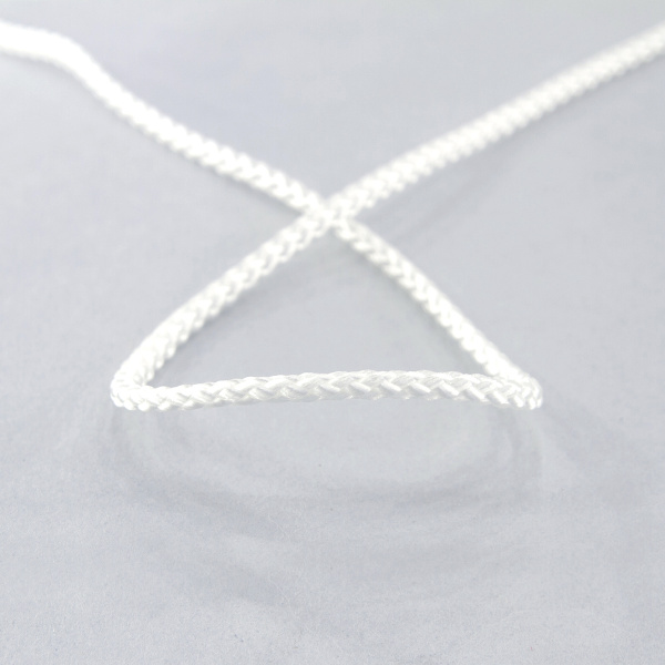 Шнур полиамидный, 4,3 мм, цвет белый. Арт 842943300REZ00