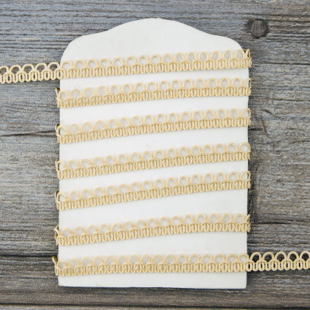 Тесьма PEGA тип отделочная, цвет бежевый, 10 мм. Арт 844150010A1902         