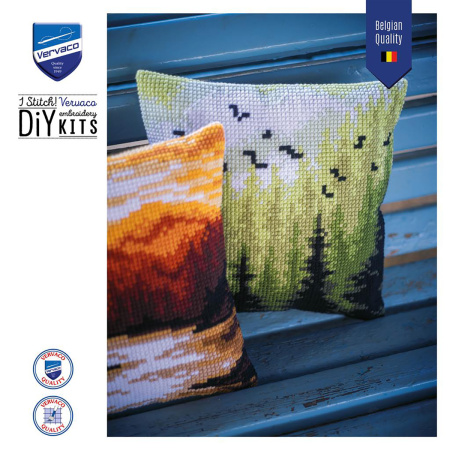 Набор для вышивания подушки "Лес". Арт PN-0199340