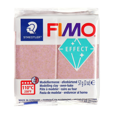 Полимерная глина FIMO "Effect", уп. 57 г, цвет розовое золото. Арт 8010-212
