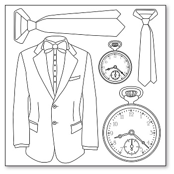 Салфетка рисовая с контуром, "Для мужчин". Арт DFTM08