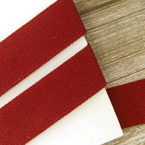 Тесьма ременная (стропа) PEGA бордовая, 30 мм. Арт 834111530.8550