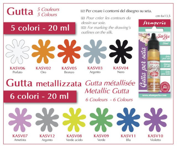 Контур по шёлку "Gutta Silk Art". Арт KASV03