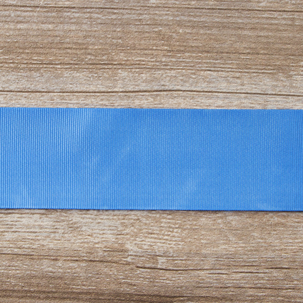 Лента репсовая SAFISA, 50 мм, 25 м, цвет 65 голубой. Арт 350-50мм-65