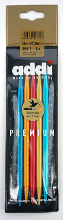 Спицы, чулочные, сверхлегкие addiColibri, №7, 15 см. 5 шт. Арт 204-7/7-15