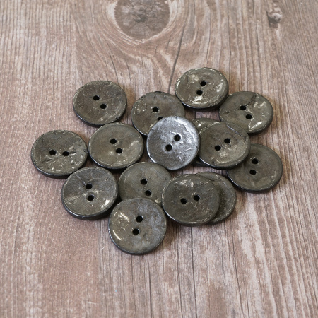 Пуговицы CONCEPT, размер 32, кокос, цвет COL.9 темно-серый. Арт 1919H-032-COL.9