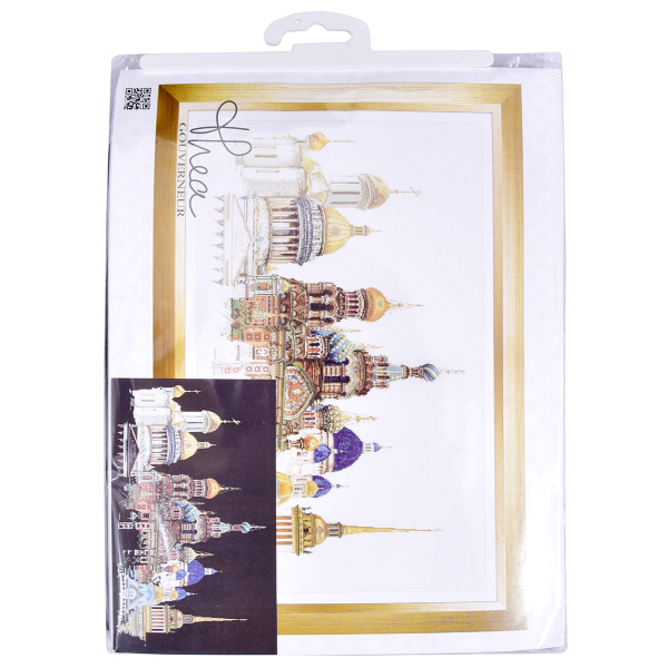 Набор для вышивания "Санкт-Петербург", канва аида черная 18 ct. Арт 430.05                  