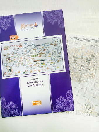 Набор для вышивания "Карта РОССИИ". Арт 11.005.07