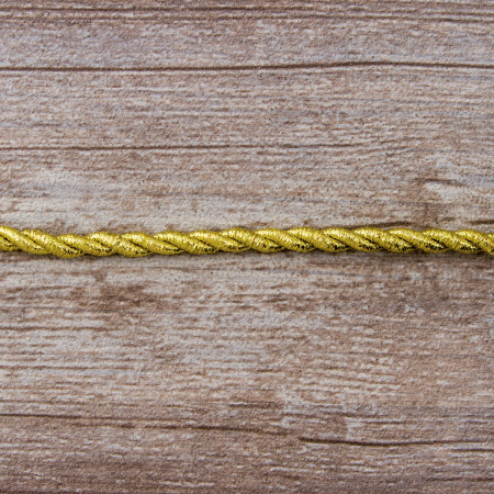 Шнур металлизированный SPIRAL ( SAFISA), арт.25277-1 мм, 15 м, цвет 101, золотой. Арт 25277-1мм-101