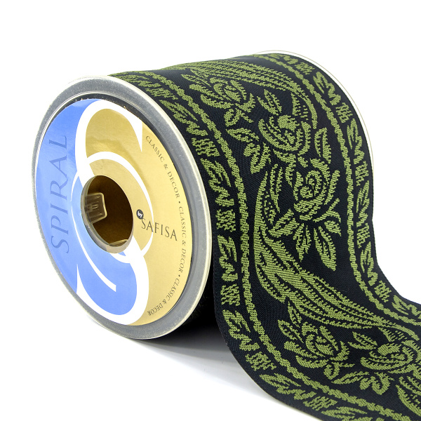 Лента жаккард SAFISA, 100 мм, 15 м, цвет 03. Арт 9090-100мм-03        