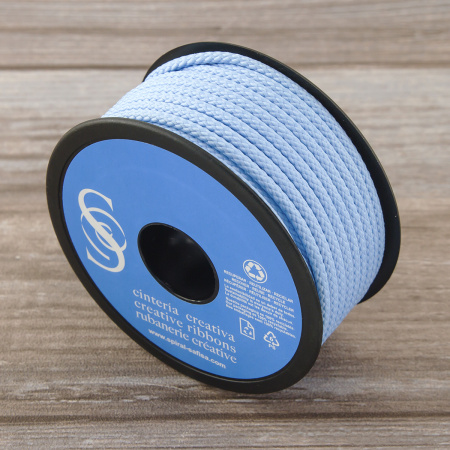 Шнур плетеный SPIRAL ( SAFISA), 4 мм, 25 м, цвет голубой светлый. Арт 25281-4-04