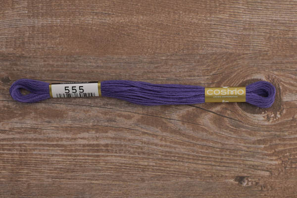 Мулине COSMO однотонный цвет  555       . Арт 25-6/555       