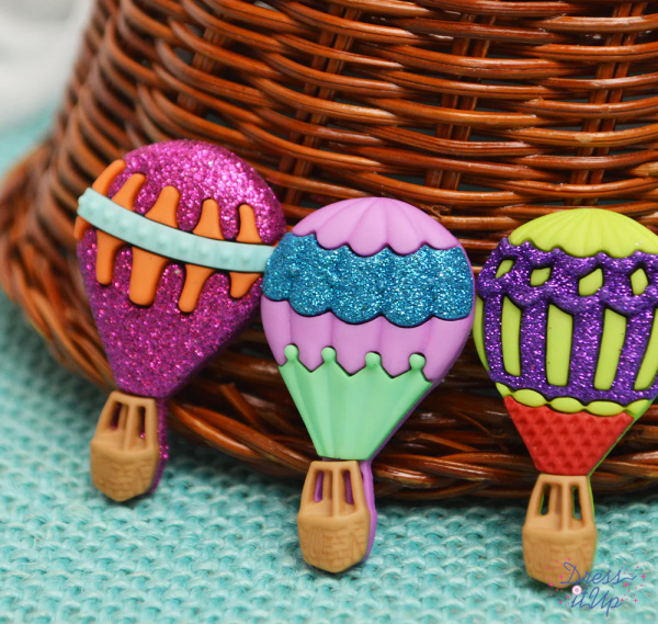 Набор пуговиц и/или декоративных элементов "Воздушные шары". Арт 11672