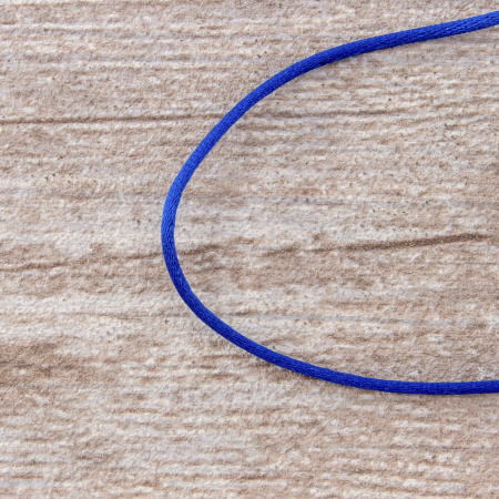 Шнур атласный мини-рулон, 2 мм, 4,5 м, цвет 13, голубой. Арт P00462-2мм-13           