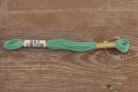 Мулине COSMO однотонный цвет  843       . Арт 25-6/843       