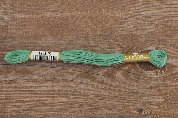 Мулине COSMO однотонный цвет  843       . Арт 25-6/843       