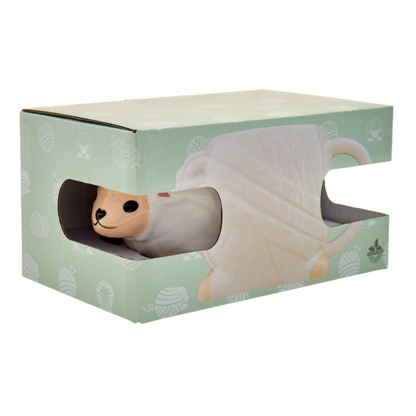 Кружка с ручкой и рисунком "Овечка". Арт N4371.9