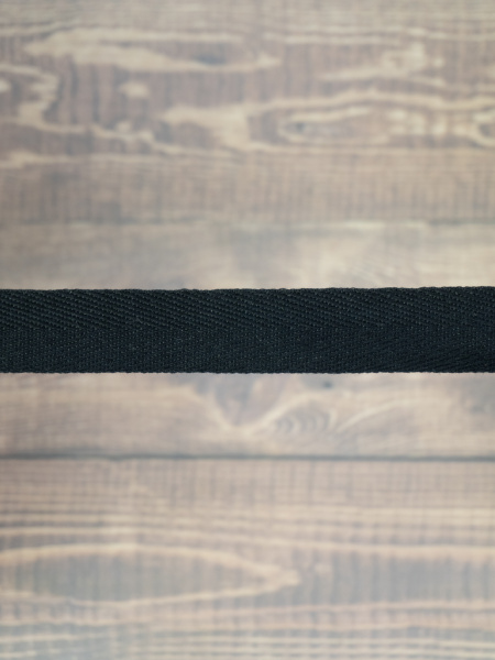 Тесьма киперная SAFISA, 20 мм, 25 м, цвет 01, черный. Арт 0270-20мм-01