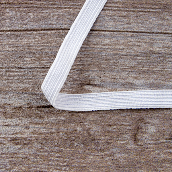 Резинка продежка, Safisa, 12 мм, цвет 02, белый. Арт 4700-12мм-02