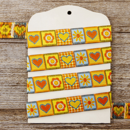 Лента жаккард SAFISA, 20 мм, 15 м, цвет 03. Арт 9178-20мм-03