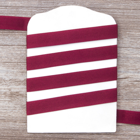 Лента репсовая SAFISA мини-рулон, 15 мм, 3,5 м, цвет 30, бордо. Арт P00350W-15мм-30         