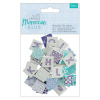 Набор букв " Moroccan Blue" на основе из дерева. Арт PMA174599