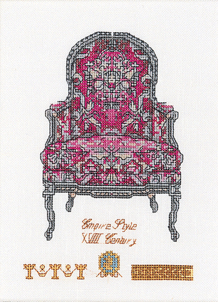 Набор для вышивания "Шесть стульев", канва лён 36 ct. Арт 3068                    