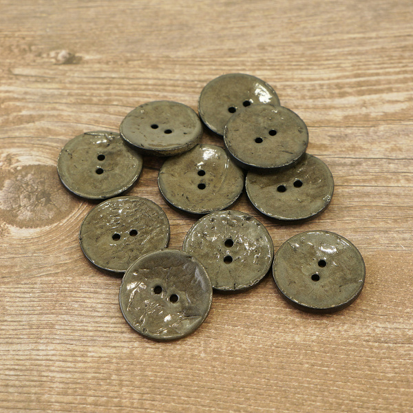 Пуговицы CONCEPT, размер 40, кокос, цвет COL.9 темно-серый. Арт 1919H-040-COL.9