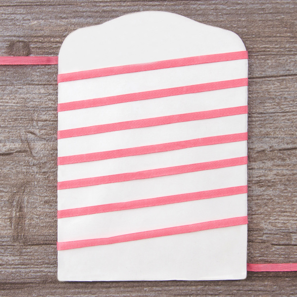 Лента для вышивания SAFISA на блистере, 4 мм, 5 м, цвет 29, розовый. Арт P111-4мм-29             