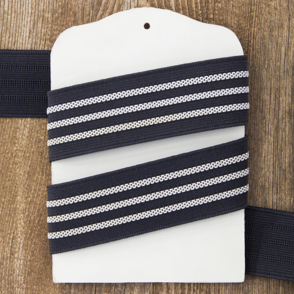 Резинка поясная с фиксацией, 32 мм, цвет серый. Арт 822782432L4006