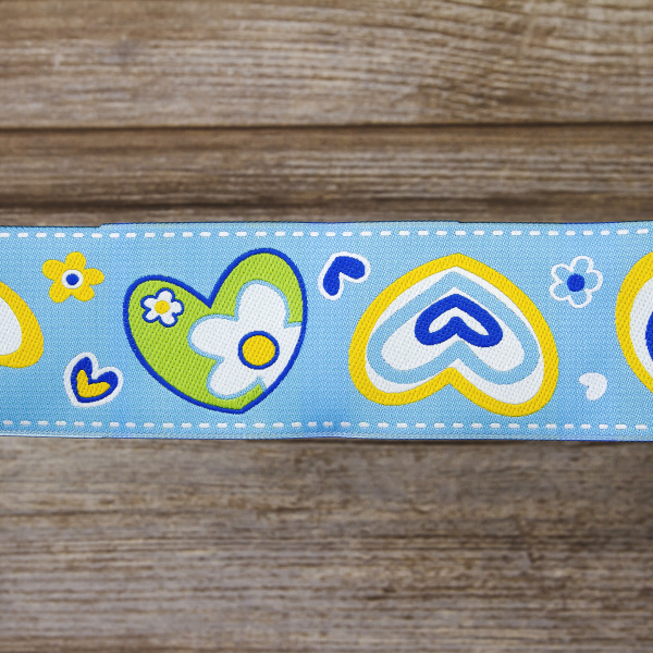 Лента жаккард SAFISA, 50 мм, 15 м, цвет 02. Арт 9127-50мм-02            