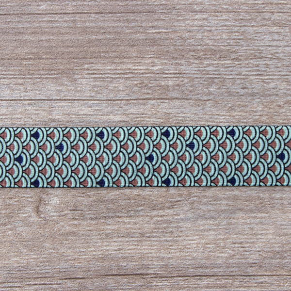 Резинка декоративная, 30 мм, цвет ментоловый, 10 м. Арт 35133-30мм-01