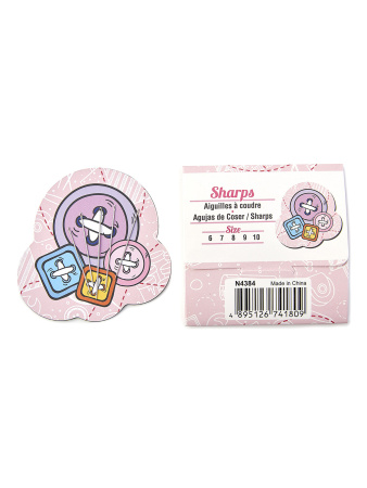 Игольница магнитная "Nifty Needles" с иглами для разных техник, 40 шт. в прикассовом стенде. Арт N4384