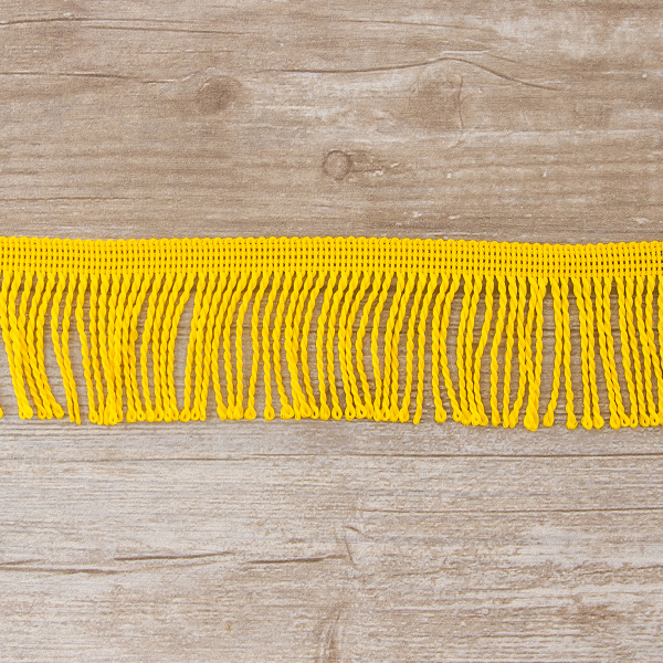 Бахрома витая, 60 мм, цвет яичного желтка. Арт PP-60 col.104