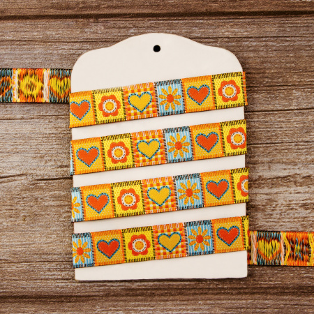 Лента жаккард SAFISA, 20 мм, 15 м, цвет 03. Арт 9178-20мм-03