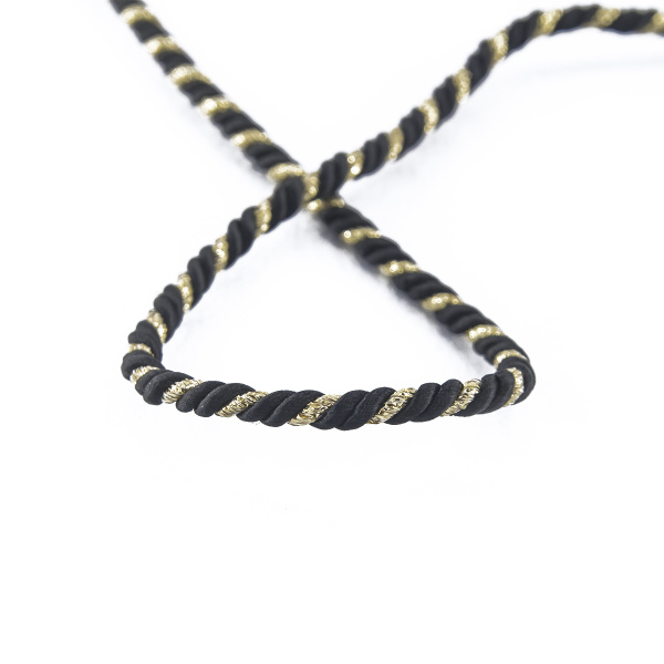 Шнур витой PEGA, черный, 4 мм. Арт 845211940DA701          