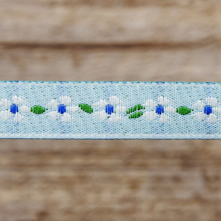 Лента жаккард SAFISA, 10 мм, 15 м, цвет 01. Арт 9160-10мм-01