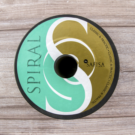 Эластичная лента с прорезными петлями SPIRAL (SAFISA), 20 мм, цвет 01, черный. Арт 4785-20мм-01